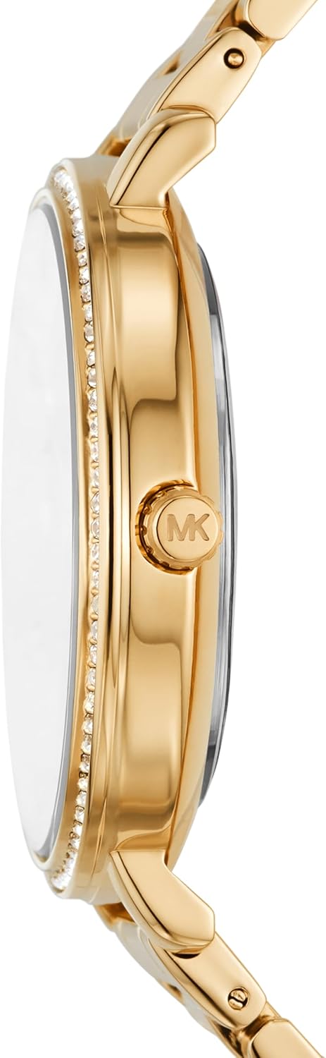 Michael Kors Pyper - Reloj de acero inoxidable para mujer, con correa de acero, cuero o silicona